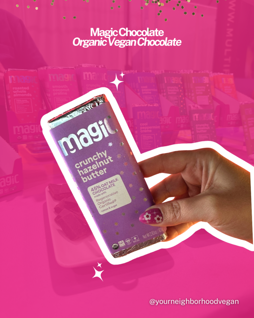 Magic Chocolate organic vegan chocolate bars and truffles made with dark and oat milk chocolate