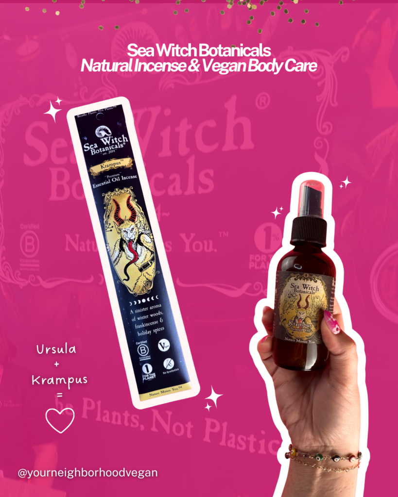 Sea Witch Botanicals vegan incense scented spray and natural body care products discovered at Expo West